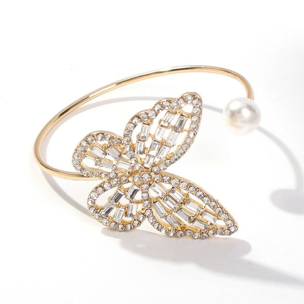 fashion hollow out shining diamond inlaid bracelet pearl butterfly open bracelet adjustable, Golden;silver
fashion hollow out shining diamond inlaid bracelet pearl butterfly open bracelet adjustable, Golden;silver