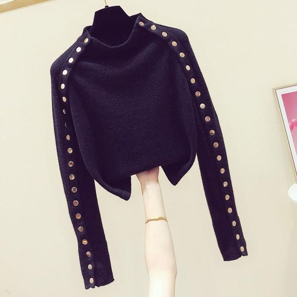 women's sweaters women knitted with pearls fashion casual korean style long sleeve slim pullover jumpe d708, White;black
women's sweaters women knitted with pearls fashion casual korean style long sleeve slim pullover jumpe d708, White;black