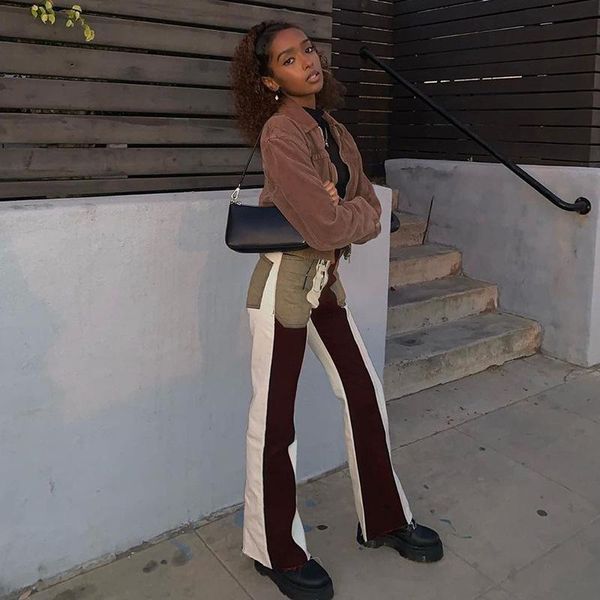 women's pants & capris 2021 style micro-flap personality stitching jeans are thin and temperament commuting high-waisted trousers, Black;white
women's pants & capris 2021 style micro-flap personality stitching jeans are thin and temperament commuting high-waisted trousers, Black;white