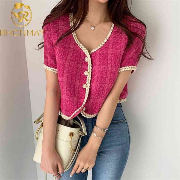 summer retro short korean plaid tweed coat women fashion short-sleeved thin short jacket female elegant 210811, White;black
summer retro short korean plaid tweed coat women fashion short-sleeved thin short jacket female elegant 210811, White;black