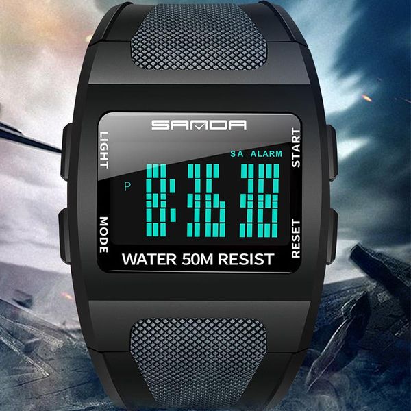 watch fashion digital alarm-clock shockproof luminescence mode 50 meters waterproof relogio men sports wristwatch wristwatches, Slivery;brown
watch fashion digital alarm-clock shockproof luminescence mode 50 meters waterproof relogio men sports wristwatch wristwatches, Slivery;brown