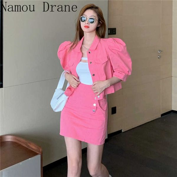two piece dress casual suit female summer korean version loose short denim jacket fashion high waist bag hip skirt two-piece, White
two piece dress casual suit female summer korean version loose short denim jacket fashion high waist bag hip skirt two-piece, White