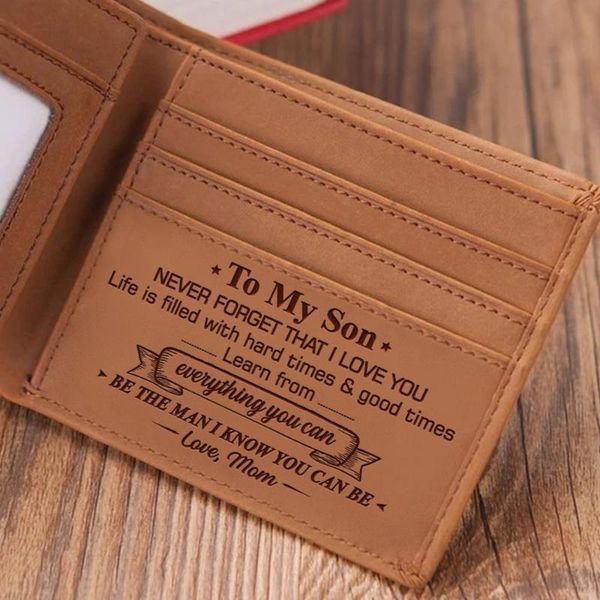 wallets ve2046-2059 mom to son mens genuine leather engraving love words wallet short purse card holder bifold birthday anniversary gift, Red;black
wallets ve2046-2059 mom to son mens genuine leather engraving love words wallet short purse card holder bifold birthday anniversary gift, Red;black