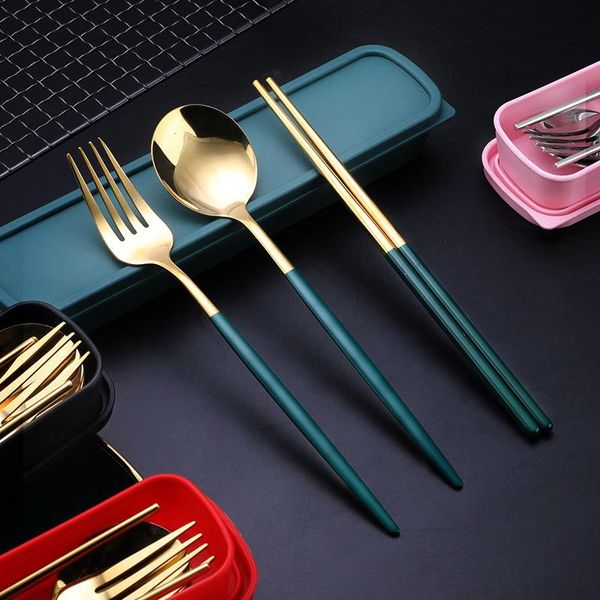 stainless steel spoon fork chopsticks portable tableware set 3-piece travel box kitchen accessories dinnerware sets
stainless steel spoon fork chopsticks portable tableware set 3-piece travel box kitchen accessories dinnerware sets