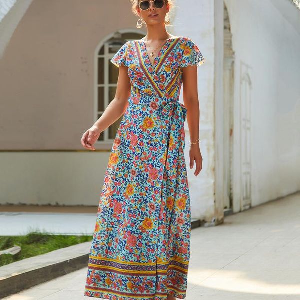 summer dress 2021 floral printing long dresses for women v-neck short sleeve ruffle bohemia female leisure robe clothing casual, Black;gray
summer dress 2021 floral printing long dresses for women v-neck short sleeve ruffle bohemia female leisure robe clothing casual, Black;gray