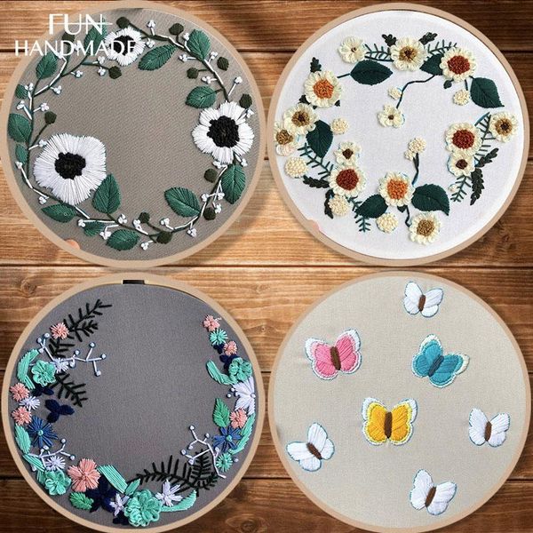 other arts and crafts diy european style art embroidery kit with hoop flowers wreath butterfly cross stitch material handcraft for beginners
other arts and crafts diy european style art embroidery kit with hoop flowers wreath butterfly cross stitch material handcraft for beginners