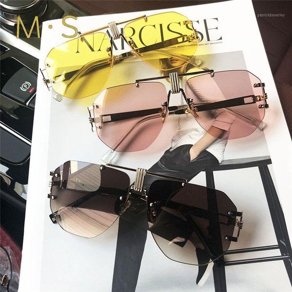sunglasses ms women decoration classic eyewear female rimless original brand designer sun glasses fashionuv400, White;black
sunglasses ms women decoration classic eyewear female rimless original brand designer sun glasses fashionuv400, White;black