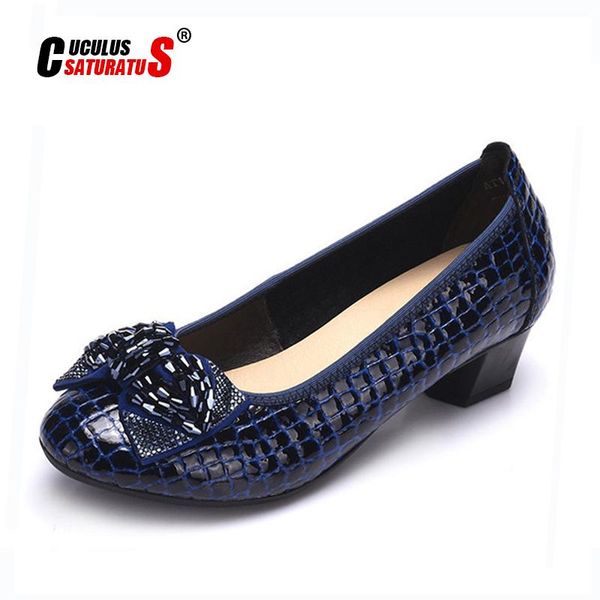 dress shoes cuculus autumn high heels women genuine leather work wedges woman thick rhinestone pumps casual 1751, Black
dress shoes cuculus autumn high heels women genuine leather work wedges woman thick rhinestone pumps casual 1751, Black