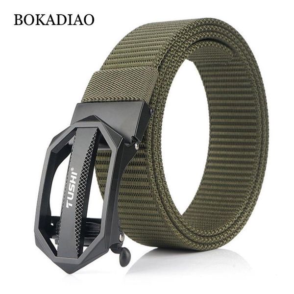 belts bokadiao nylon belt luxury metal automatic buckle for men fashion jeans outdoor casual canvas male strap high quality, Black;brown
belts bokadiao nylon belt luxury metal automatic buckle for men fashion jeans outdoor casual canvas male strap high quality, Black;brown