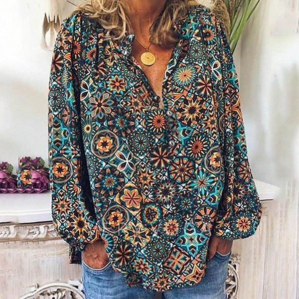 women's plus size blouse shirt graphic print long sleeve standing collar rock festival daily going out polyester fall spring rainbow a, Black
women's plus size blouse shirt graphic print long sleeve standing collar rock festival daily going out polyester fall spring rainbow a, Black
