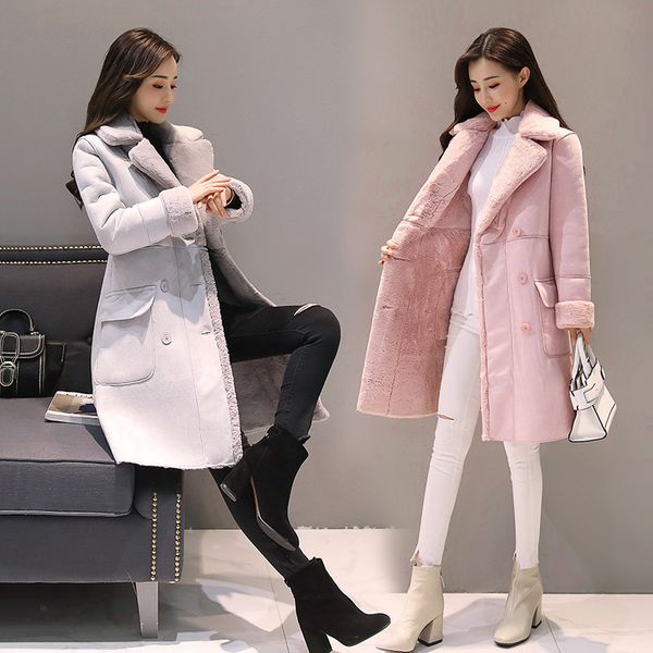 coat winter women jackets long sleeve warm parka female portable outwear cotton liner fashion collar clothes lamb hair, Black
coat winter women jackets long sleeve warm parka female portable outwear cotton liner fashion collar clothes lamb hair, Black