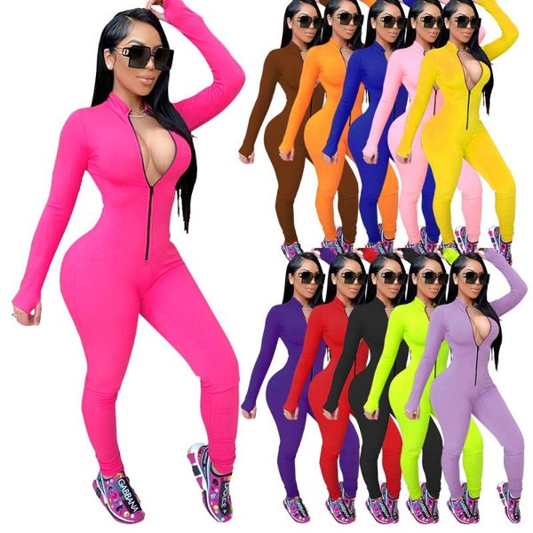women's jumpsuits & rompers s-5xl plus size lady active wear bodycon jumpsuit eleven-color romper bodysuit women zipper v neck costume, Black;white
women's jumpsuits & rompers s-5xl plus size lady active wear bodycon jumpsuit eleven-color romper bodysuit women zipper v neck costume, Black;white