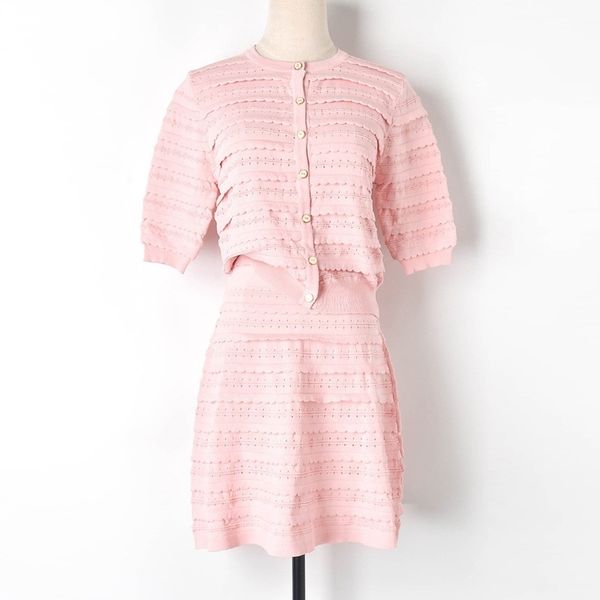 pink 3d decoration wave patchwork knitting women 2pcs sets o-neck single button shirts + a-line silm mini skirts kawaii 210525, White
pink 3d decoration wave patchwork knitting women 2pcs sets o-neck single button shirts + a-line silm mini skirts kawaii 210525, White