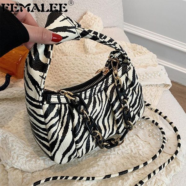 shoulder bags retro fashion 2021 women's trendy zebra pattern underarm bag knotted messenger handbags and purse
shoulder bags retro fashion 2021 women's trendy zebra pattern underarm bag knotted messenger handbags and purse