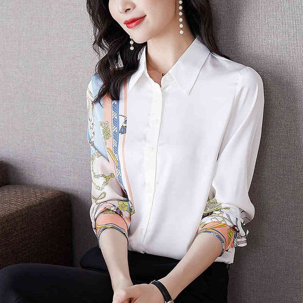comelarrival spring autumn women loose casual long sleeve print blouse all-matched turn-down collar chiffon shirt 210515, White
comelarrival spring autumn women loose casual long sleeve print blouse all-matched turn-down collar chiffon shirt 210515, White