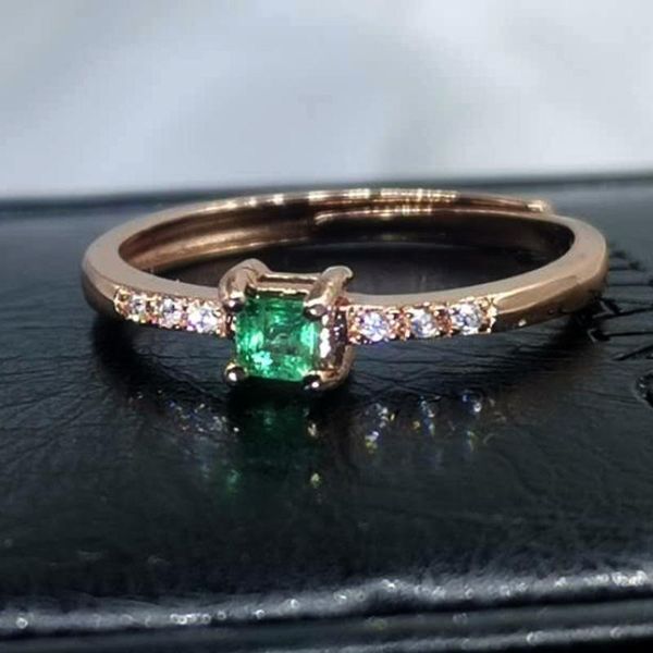 cluster rings 100% real emerald ring for women gemstone valentine gift girlfriend student promise square design, Golden;silver
cluster rings 100% real emerald ring for women gemstone valentine gift girlfriend student promise square design, Golden;silver