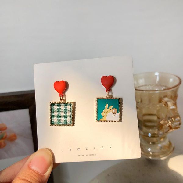 stud fashion red peach heart earrings retro personality drop oil geometric small fresh asymmetric ear clip tide, Golden;silver
stud fashion red peach heart earrings retro personality drop oil geometric small fresh asymmetric ear clip tide, Golden;silver