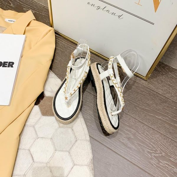 sandals 2021 women gold chain flip flops shoes summer fashion women's platform, Black
sandals 2021 women gold chain flip flops shoes summer fashion women's platform, Black