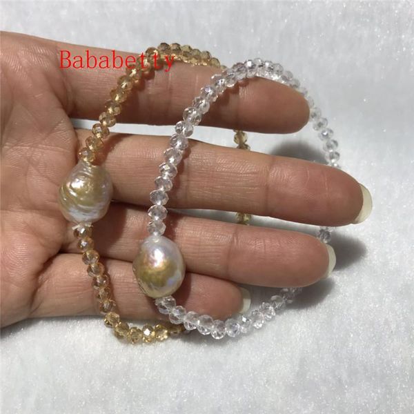 natural baroque purple pearl 12-16mm artificial crystals bracelet elastic rope beaded, strands, Black
natural baroque purple pearl 12-16mm artificial crystals bracelet elastic rope beaded, strands, Black