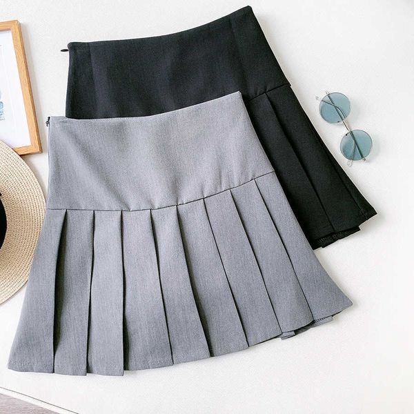 surmiitro super quality spring summer women korean style metal button high waist sun school mini pleated female skirt 210712, Black
surmiitro super quality spring summer women korean style metal button high waist sun school mini pleated female skirt 210712, Black