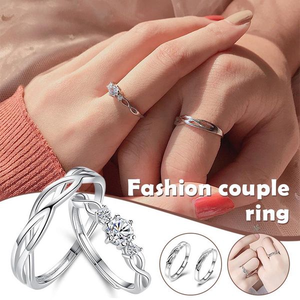 wedding rings sterling silver ring nickel adjustable size couple exquisite packaging romantic proposal, Slivery;golden
wedding rings sterling silver ring nickel adjustable size couple exquisite packaging romantic proposal, Slivery;golden