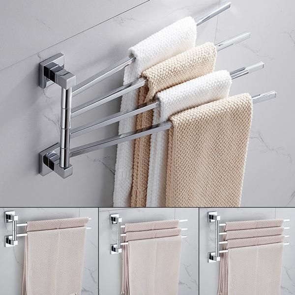 stainless steel towel bar rotating rack hanger bathroom wall mounted holder organizer kitchen storage racks
stainless steel towel bar rotating rack hanger bathroom wall mounted holder organizer kitchen storage racks