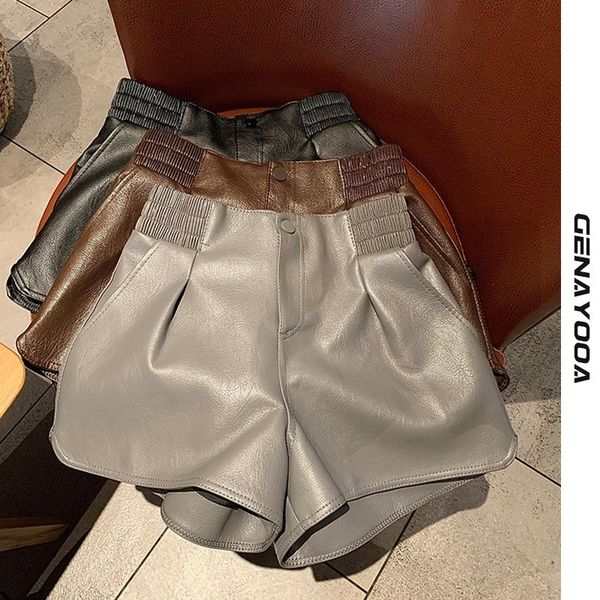genayooa pu women cool high autumn casual elastic waist leather shorts spring 210417, White;black
genayooa pu women cool high autumn casual elastic waist leather shorts spring 210417, White;black