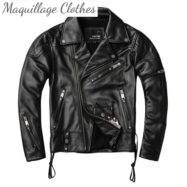 men's genuine leather jackets cowhide motorcycle black rock biker coat for male & faux
men's genuine leather jackets cowhide motorcycle black rock biker coat for male & faux