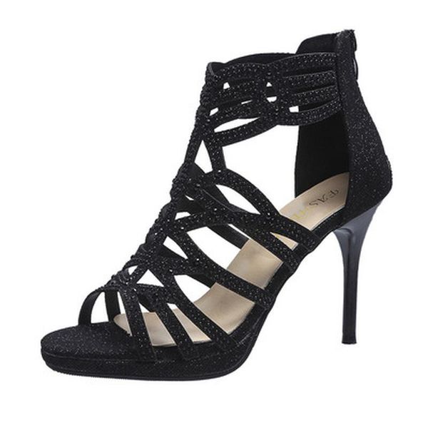 sandals high heels women stiletto 2021 summer fashion fish mouth rhinestone roman style, Black
sandals high heels women stiletto 2021 summer fashion fish mouth rhinestone roman style, Black