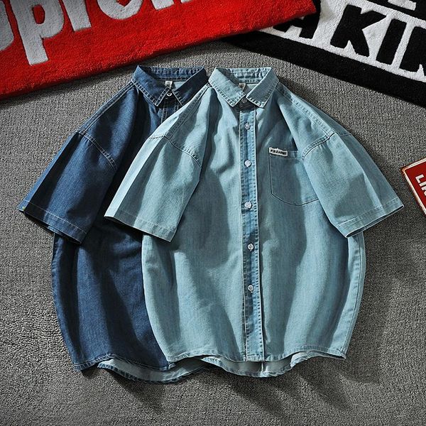 men's casual shirts summer fashion loose short-sleeved solid color shirt social business formal brand men, White;black
men's casual shirts summer fashion loose short-sleeved solid color shirt social business formal brand men, White;black