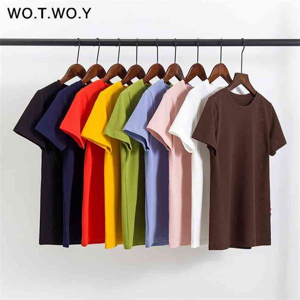 wotwoy 9 colors basic plus size cotton t-shirt summer o-neck casual tee shirts female black harajuku 210708, White
wotwoy 9 colors basic plus size cotton t-shirt summer o-neck casual tee shirts female black harajuku 210708, White