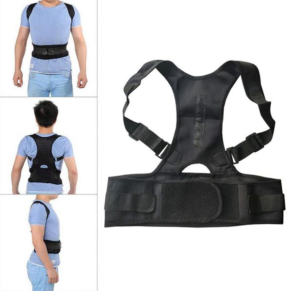 back support bracket belt adjustable posture corrector clavicle spine shoulder lumbar, Black;blue
back support bracket belt adjustable posture corrector clavicle spine shoulder lumbar, Black;blue