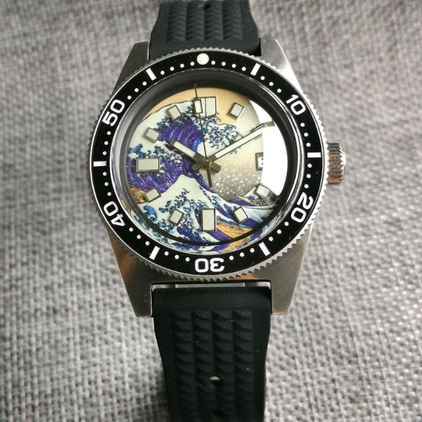wristwatches 41mm 62mas tandorio automatic domed sapphire glass luminous nh35a pt5000 movement 300m diving men's watch, Slivery;brown
wristwatches 41mm 62mas tandorio automatic domed sapphire glass luminous nh35a pt5000 movement 300m diving men's watch, Slivery;brown