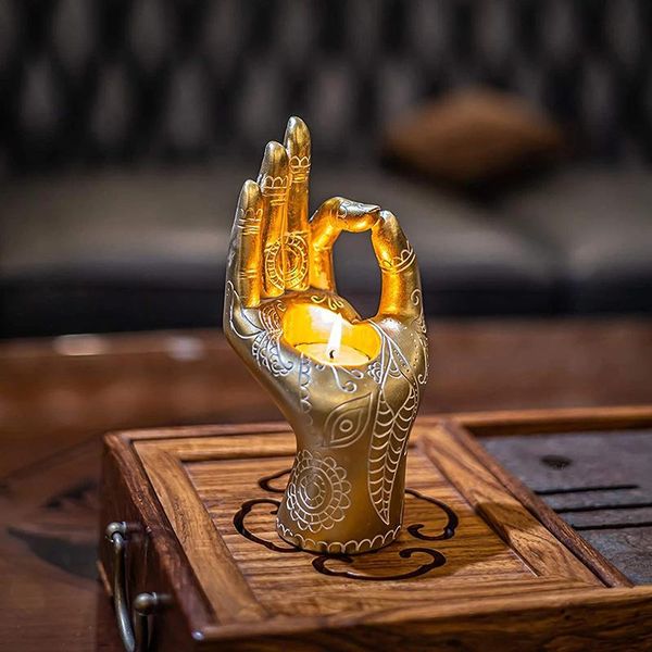 candle holders creative holder decorative buddhist style candlestick resin zen hand shaped crafts incense burner for home office
candle holders creative holder decorative buddhist style candlestick resin zen hand shaped crafts incense burner for home office