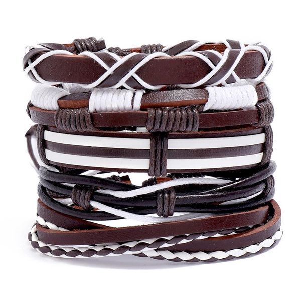 charm bracelets western concise style vintage punk leather bracelet/bangle diy, 5 pcs/set, Golden;silver
charm bracelets western concise style vintage punk leather bracelet/bangle diy, 5 pcs/set, Golden;silver