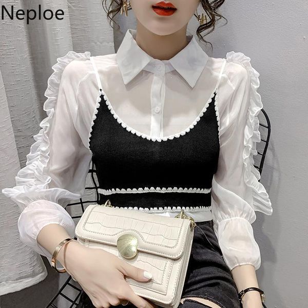 neploe 2 piece set chiffon shirts women ruffles white blouse chic sling femme roupas korean sweet suit two piece set 95166 210422
neploe 2 piece set chiffon shirts women ruffles white blouse chic sling femme roupas korean sweet suit two piece set 95166 210422