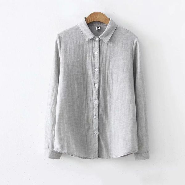 women's blouses & shirts cotton and linen white shirt loose pure color long sleeve in the spring autumn 2021 frock
women's blouses & shirts cotton and linen white shirt loose pure color long sleeve in the spring autumn 2021 frock