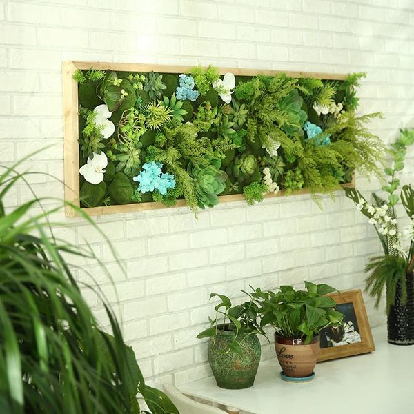artificial plant lawn diy background wall simulation grass leaf wedding home decoration green wholesale carpet turf office decor decorative
