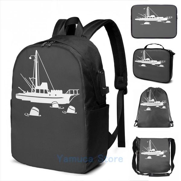 backpack funny graphic print jaws orca with barrels usb charge men school bags women bag travel laptop
backpack funny graphic print jaws orca with barrels usb charge men school bags women bag travel laptop