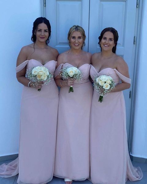 fashion dusty pink off shoulder bridesmaid dresses south african sheath chiffon with sleeves floor length country garden prom evening party, White;pink
fashion dusty pink off shoulder bridesmaid dresses south african sheath chiffon with sleeves floor length country garden prom evening party, White;pink