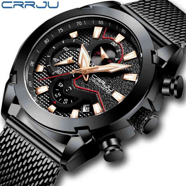 clearance sale crrju watches luxury calander business watch mens chronograph sport leather watches men's luminous quartz watch 210517, Slivery;brown
clearance sale crrju watches luxury calander business watch mens chronograph sport leather watches men's luminous quartz watch 210517, Slivery;brown