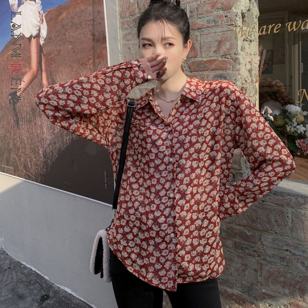 women floral printed shirt turn down collar long sleeve female fashion tide spring autumn 2d1361 210507, White
women floral printed shirt turn down collar long sleeve female fashion tide spring autumn 2d1361 210507, White