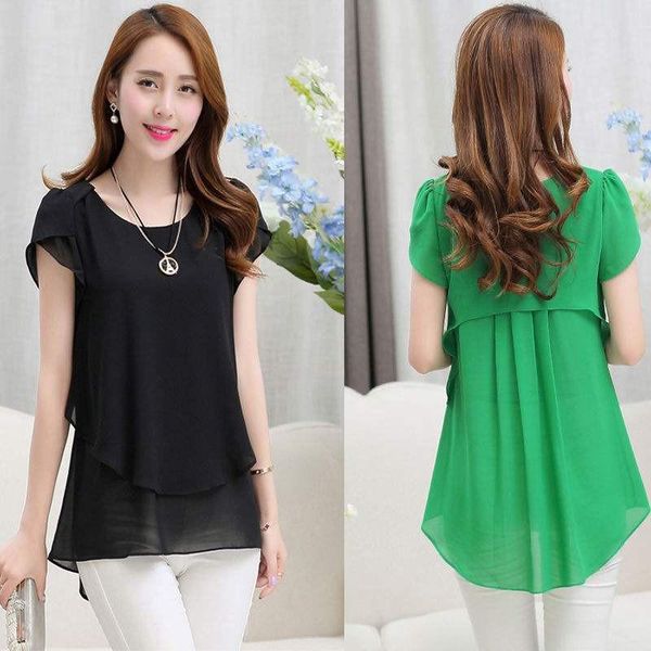 women's blouses & shirts ready stock plus size chiffon blouse -5xl fashion elegant short sleeve, White
women's blouses & shirts ready stock plus size chiffon blouse -5xl fashion elegant short sleeve, White