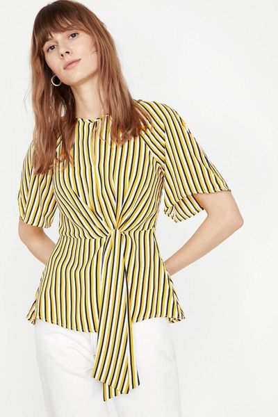 women's blouses & shirts koton women yellow blouse 9 kak68968pw, White