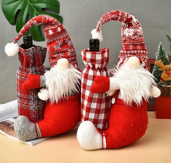 christmas decorations 1 pc wine bottle cover swedish gnome holders joyous xmas feastival party table decoration
christmas decorations 1 pc wine bottle cover swedish gnome holders joyous xmas feastival party table decoration