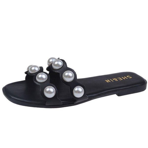 slippers pearl women flat summer lady flip-flops outdoor beach shoes non-slip home flats slides casual woman sandals comfortable, Black
slippers pearl women flat summer lady flip-flops outdoor beach shoes non-slip home flats slides casual woman sandals comfortable, Black