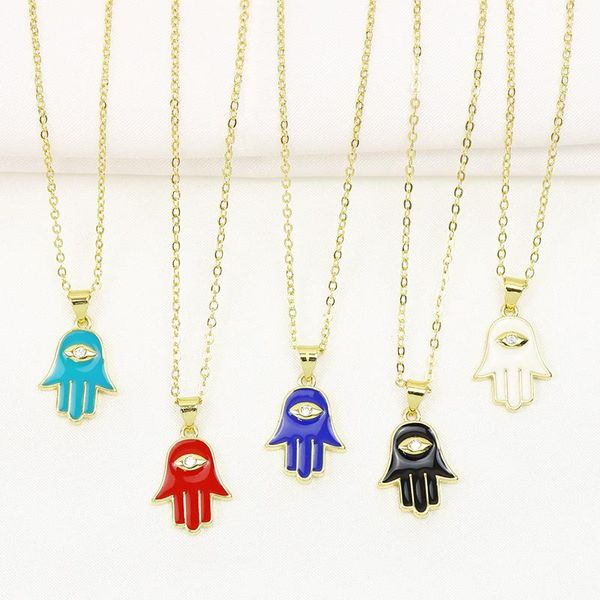 pendant necklaces 10 pcs mix color enamel hamsa necklace devil eyse fashion jewelry chain 51970, Silver
pendant necklaces 10 pcs mix color enamel hamsa necklace devil eyse fashion jewelry chain 51970, Silver