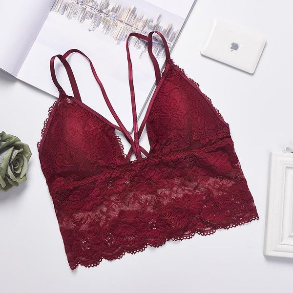 bras linbaiway 2021 for women underwear push up wire lingerie lace camisole bralette femme vest bra brassiere, Red;black
bras linbaiway 2021 for women underwear push up wire lingerie lace camisole bralette femme vest bra brassiere, Red;black
