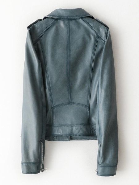 women's leather & faux spring genuine jacket autumn sheepskin coat vintage motorcycle jackets women slim fit kqn72028 kj5247, Black
women's leather & faux spring genuine jacket autumn sheepskin coat vintage motorcycle jackets women slim fit kqn72028 kj5247, Black