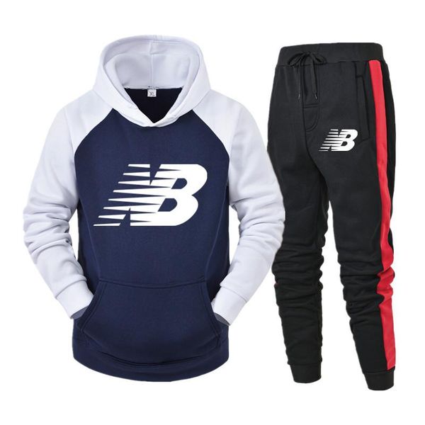 men's tracksuits 2021 brand sportswear fashion two-piece splicing fleece thick hoodie + pants sports track suit men, Gray
men's tracksuits 2021 brand sportswear fashion two-piece splicing fleece thick hoodie + pants sports track suit men, Gray